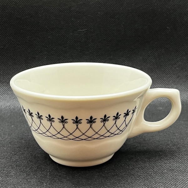 Vintage Syracuse China black lace coffee cup