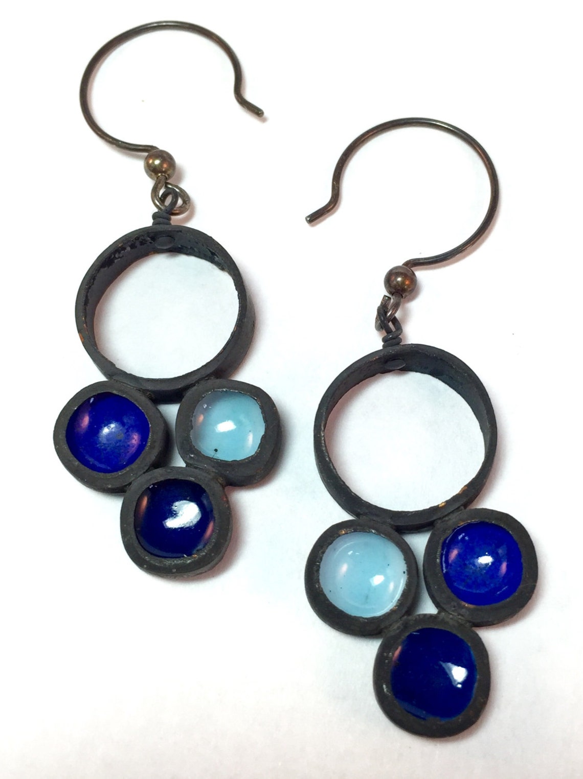 The Bubble Earrings Discover Torch Enameling Etsy