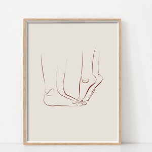 Valentinstag Paar Wandkunst, minimalistischer Druck, druckbare Wandkunst, Geschenk für frisch verheiratetes Paar, Line Art Zeichnung, Valentinstag Dekor