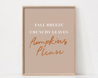 Fall Wall Art, Autumn Wall Art, Autumn Decor, Fall Prints, Printable Wall Art, Quote Poster, Boho Prints, Warm Tone Wall Art, Autumn Art