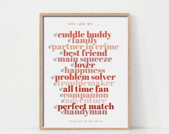 Valentine Sayings Wall Art, Valentine Art Print, Printable Wall Art, Valentines Day Print, Valentines Day Sign, Digital Download, Quote Art