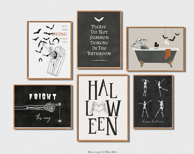 Halloween Art Mega Bundle Set | Set of 20 PRINTABLES | Halloween Decor ...
