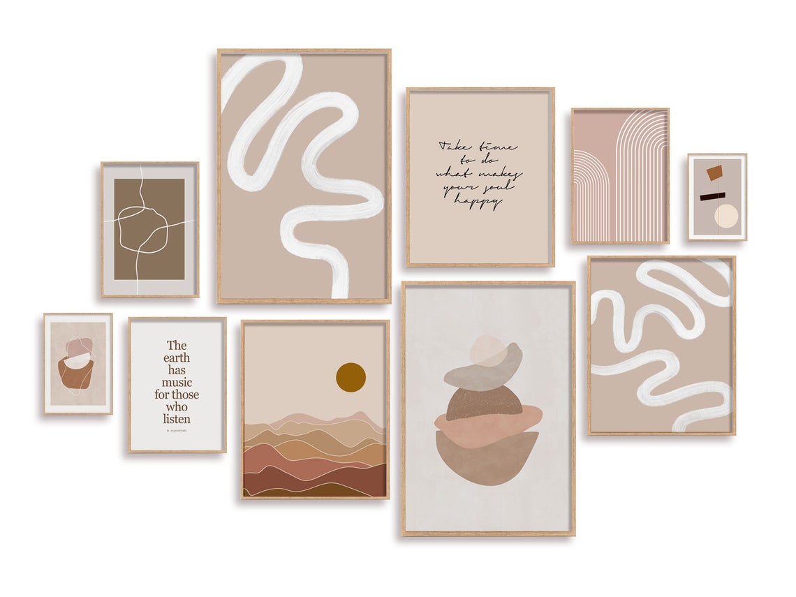 Aesthetic Gallery Wall Art Set of 10 Prints Printable Wall | Etsy