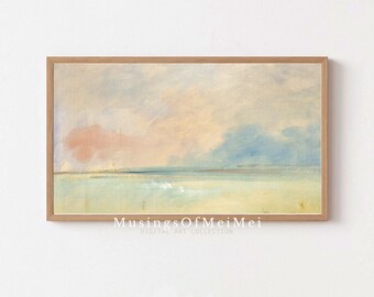Vintage Coastal Pastel Art for Samsung Frame TV (Digital Download)