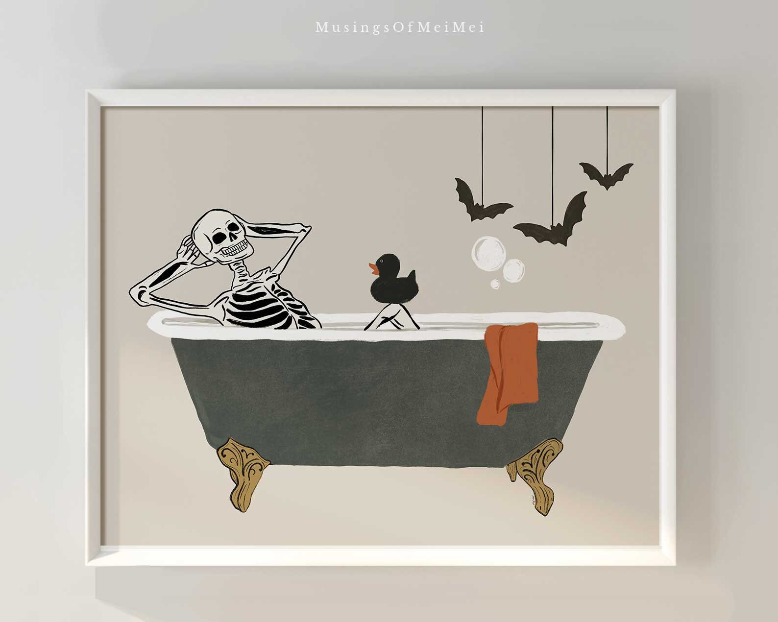 Halloween Bathroom Sign, Printable Wall Art, Halloween Printables ...