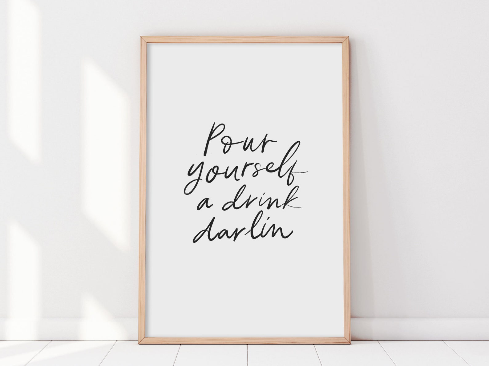 Bar Cart Quote Printable Poster Bar Cart Sign for Dining Etsy