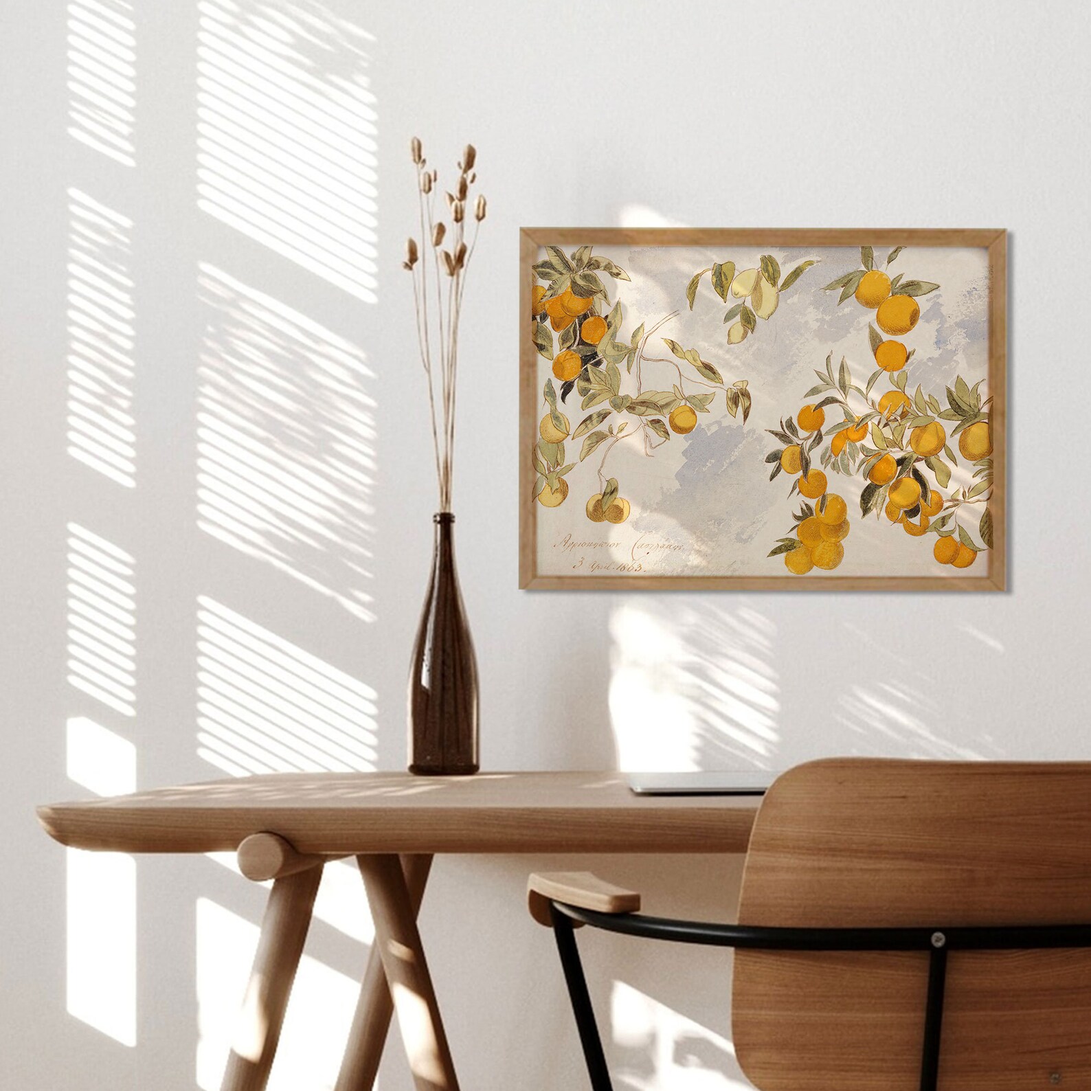 Vintage Kitchen Print, Orange Lemon Tree, Digital Download, Antique Art ...