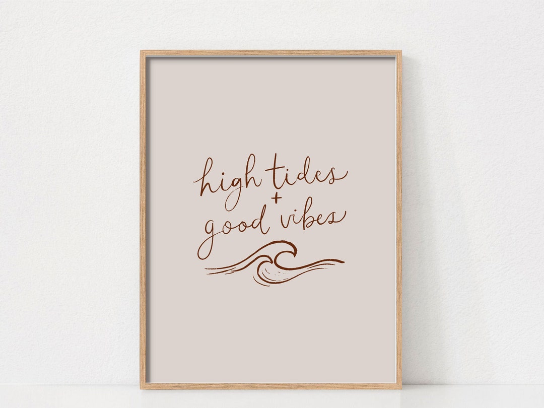 Beach Quote Print Beach Art Surf Print Beach Quote Wall Etsy