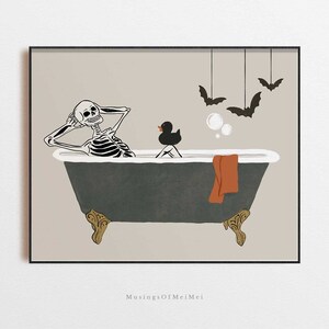 Halloween Bathroom Sign, Printable Wall Art, Halloween Printables ...