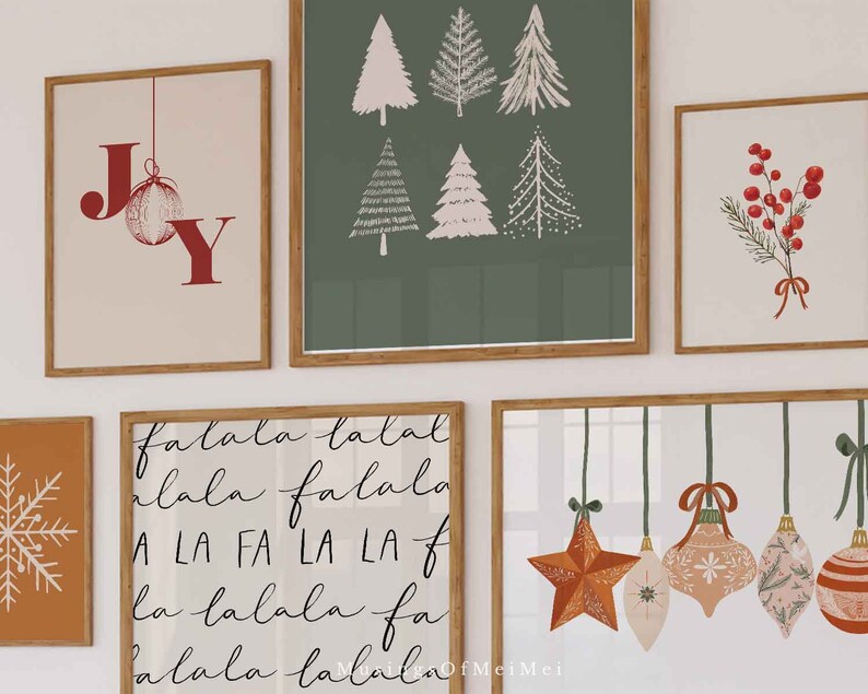 Christmas Gallery Wall Art Set of 13 Christmas Printables - Etsy