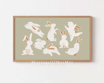 Samsung Frame Tv Art, Easter Tv Art, Easter Bunny Rabbit Art, Art for TV, Frame Art Tv, Digital Art for Frame Tv, Art for Samsung Frame TV