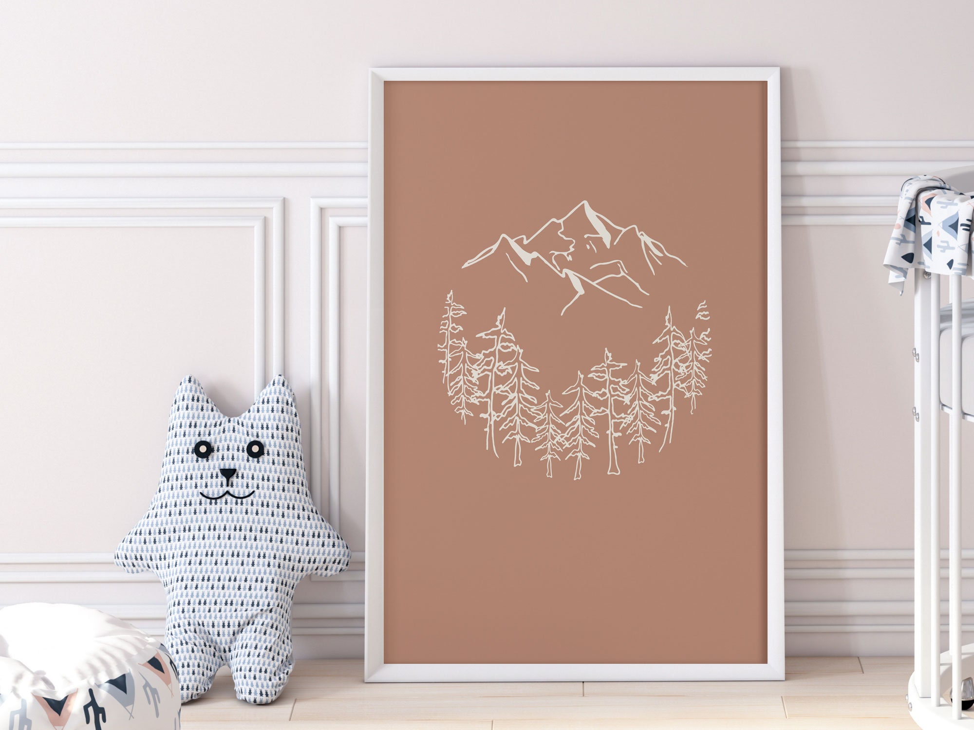 Forest Print Wall Art for Home Gallery Wall Mountain Etsy