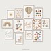 Nursery Art Set of 13 Prints, Rainbow Nursery Wall Art, Boho Nursery Decor, Printable Wall Art, Kids Room Print, Playroom Art, Homeschooling