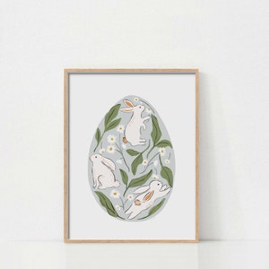 Easter Spring Botanical Gallery Wall Art, Set of 6, Printable Art, Soft ...