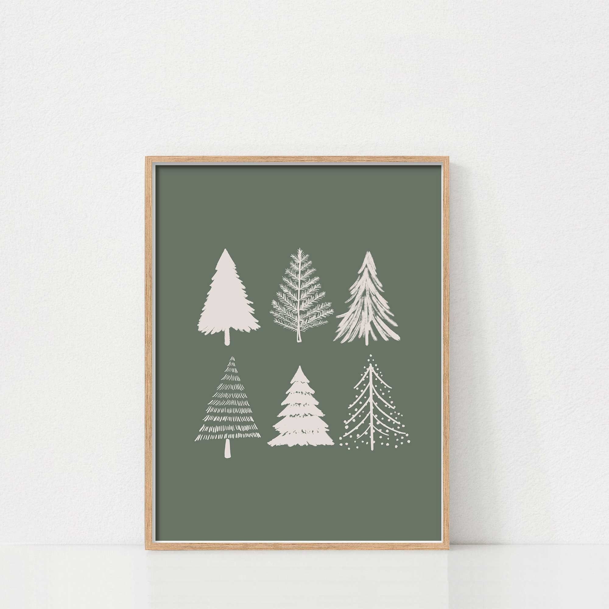Impression Toile Canvas 20x16 – Ferme De Noël, Gui, Sapin – Twisted R Design