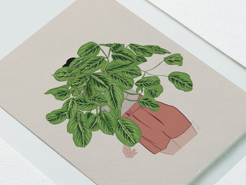 Plant Lady Wall Art Plant Poster Printable Wall Art Plant Etsy