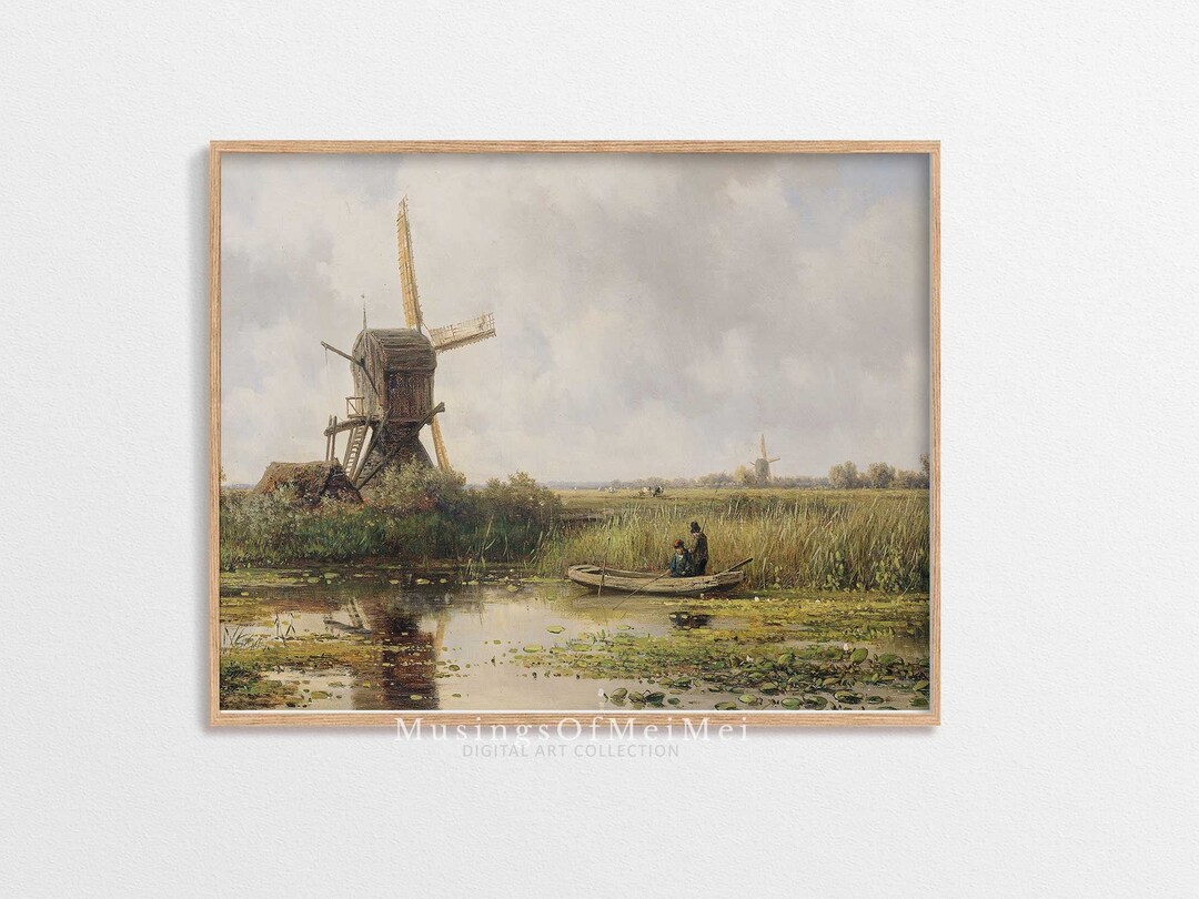 Vintage Landscape Print Digital Download Vintage Wall Art - Etsy
