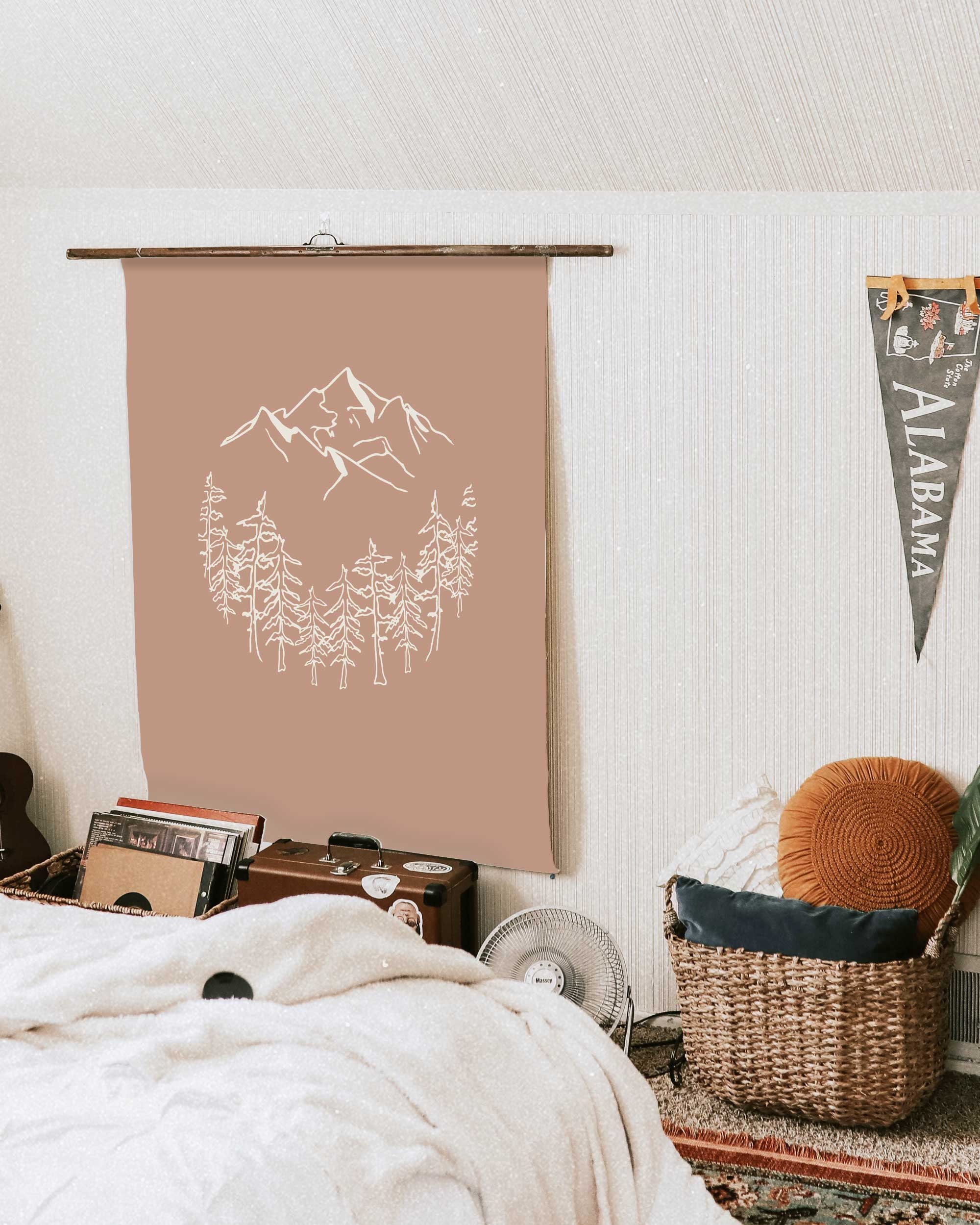 Forest Print Wall Art for Home Gallery Wall Mountain Etsy