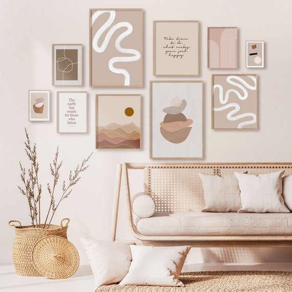 Aesthetic Gallery Wall Art, Set of 10 Prints, Printable Wall Art