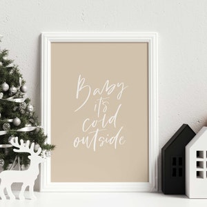 Christmas Art, Neutral Christmas Print, Winter Wall Art, Christmas Sayings Art, Christmas Quote Print, Modern Christmas Print, Holiday Decor