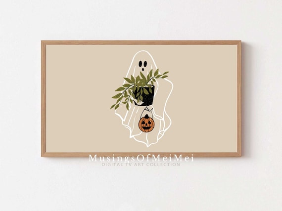 Halloween Tv Art, Samsung Frame Tv Art, Plant Lover Halloween Tv Art, Instant Download, Frame Tv Art, Digital Download for Samsung Frame TV,