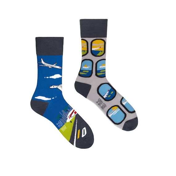 Airplanes Men Socks Colorful Socks Cool Socks Etsy