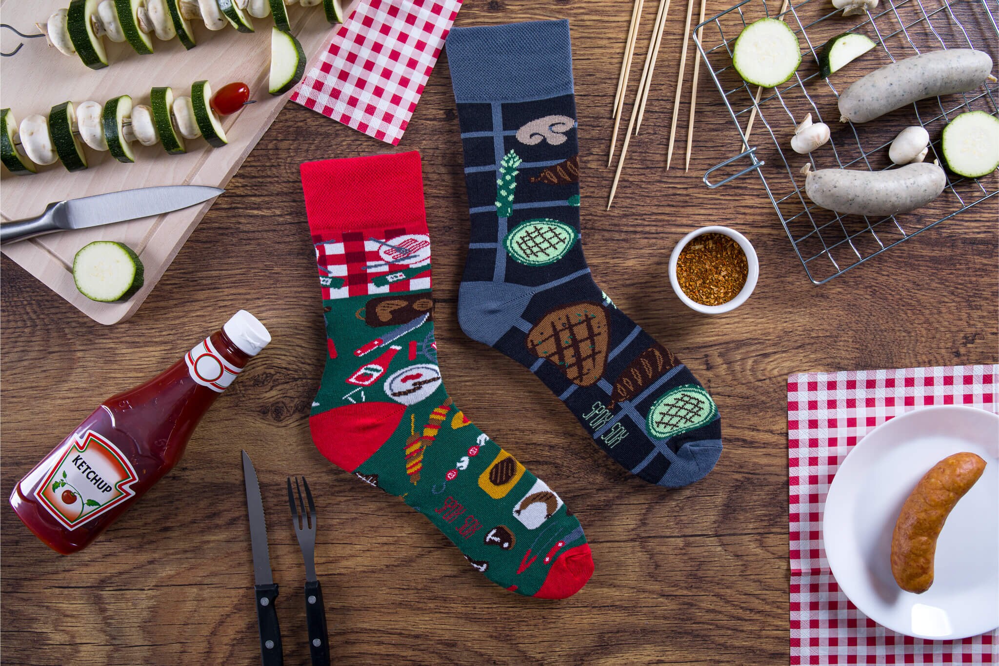 Barbecue socks BBQ socks Grill socks Roast socks Etsy