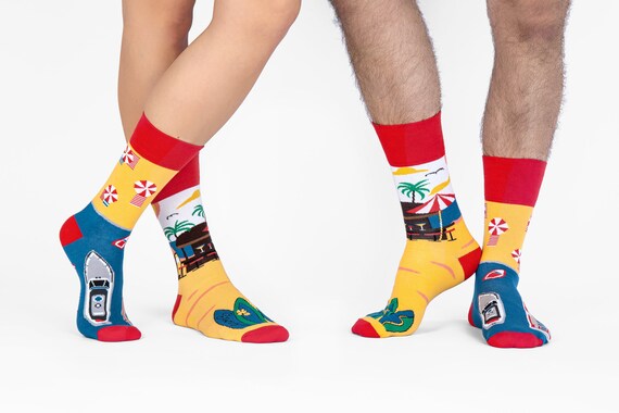 Summer Paradise Summer Socks Yacht Socks Surfing Socks Beach Bar