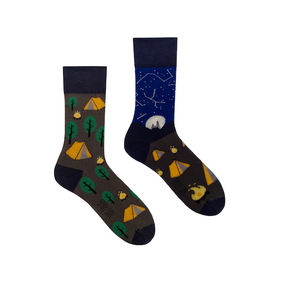 Camping Socks Scouting Colorful Socks Cool Socks Etsy