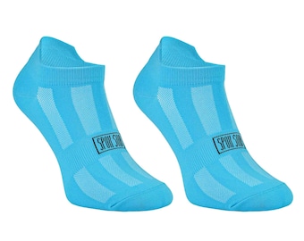 Deportivos AZUL calcetines bajos | calcetines de verano | calcetines blancos | calcetines deporte | calcetines de entrenamiento