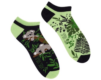 Koala low socks | colorful socks | cool socks | summer socks | sneaker socks | crazy socks | ankle socks | funny socks | mismatched socks