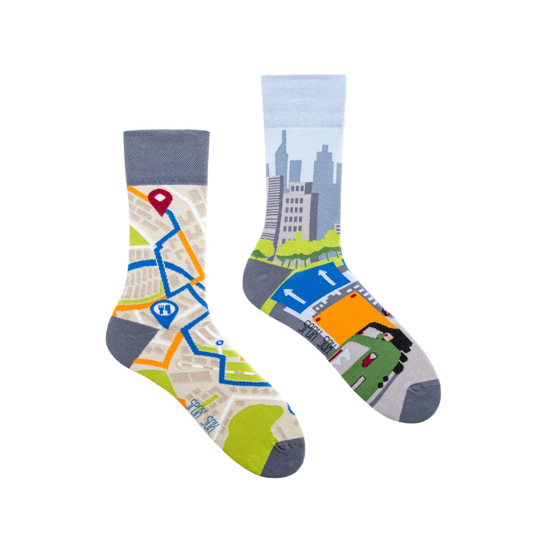 Big City Life Socks Urban Socks City Break Socks Map - Etsy
