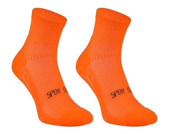 Running ORANGE socks | sports running socks | marathon socks | jogging socks