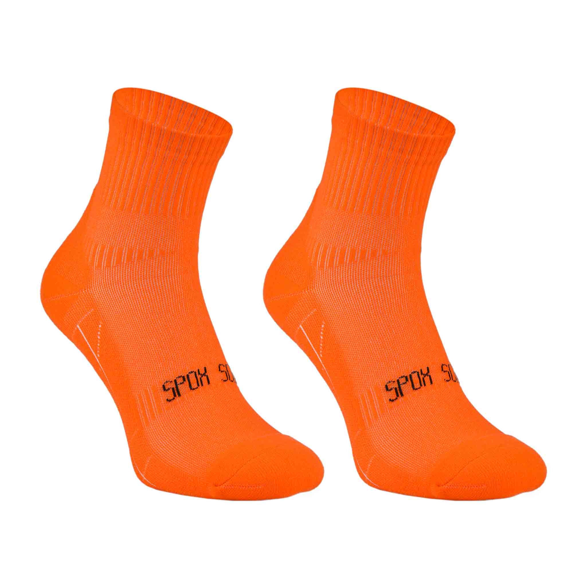 Odd Sox, Unisex, Basix Ankle Socks, Knit Cotton, Comfortable, Neon