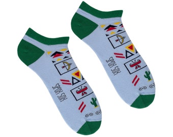 Indian low socks | colorful socks | cool socks | summer socks | sneaker socks | crazy socks | ankle socks | funny socks | indian pattern