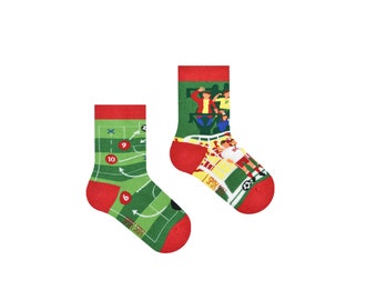 Fußball Kindersocken | Bunte Kindersocken | Cool Socken | Lustige Kindersocken | Spox Sox