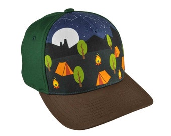 Camping baseball cap. Baseball cap for scouts and outdoor enthusiasts