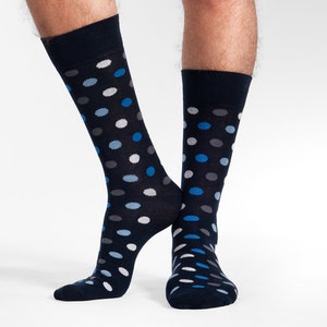 Frozen Polka Dots socks men dress socks cool socks elegant socks formal socks patterned socks colorful socks cotton socks image 2