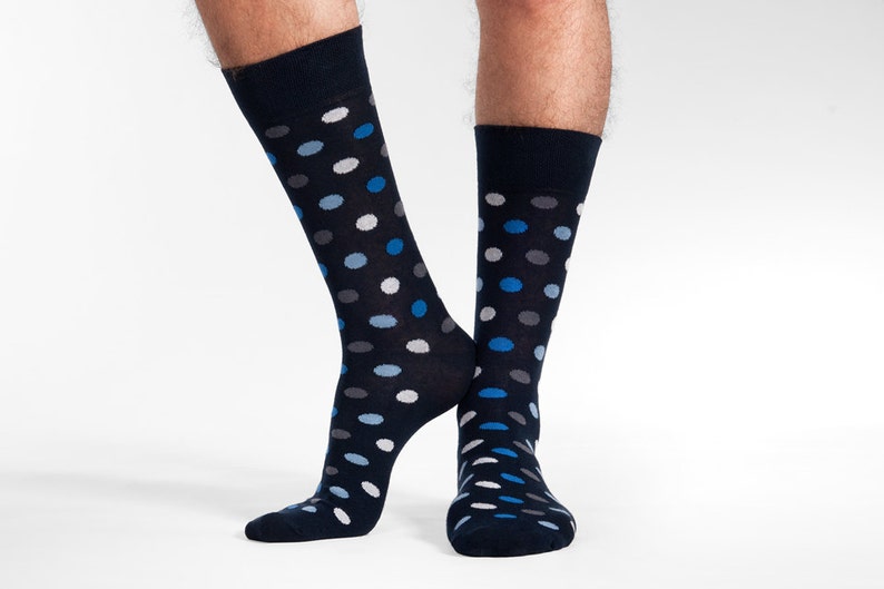 Frozen Polka Dots socks men dress socks cool socks elegant socks formal socks patterned socks colorful socks cotton socks image 2