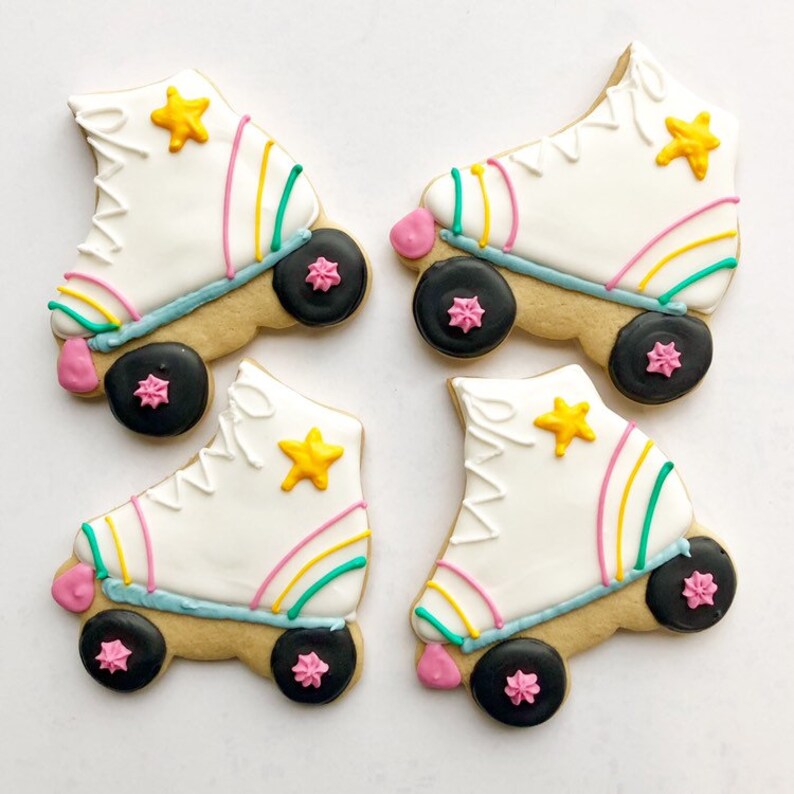 Roller Skate Sugar Cookies 1 Dozen Etsy