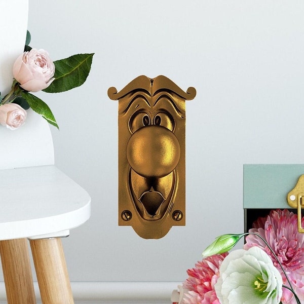Wonderland Doorknob Fabric Wall Decal - Enchanted Doorknob Wall Sticker - Entrance to Wonderland - Rabbit Hole Decal - Removable