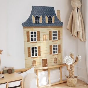 Scandi Town House Fabric Wall Decal | The Buttercup House | Copenhagen Collection by DecalBaby
