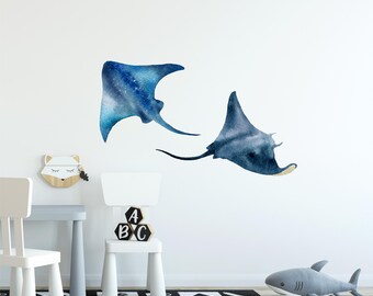 Stingray Swimming CarTruckBedroomHomeLaptopComputerPhone Decal