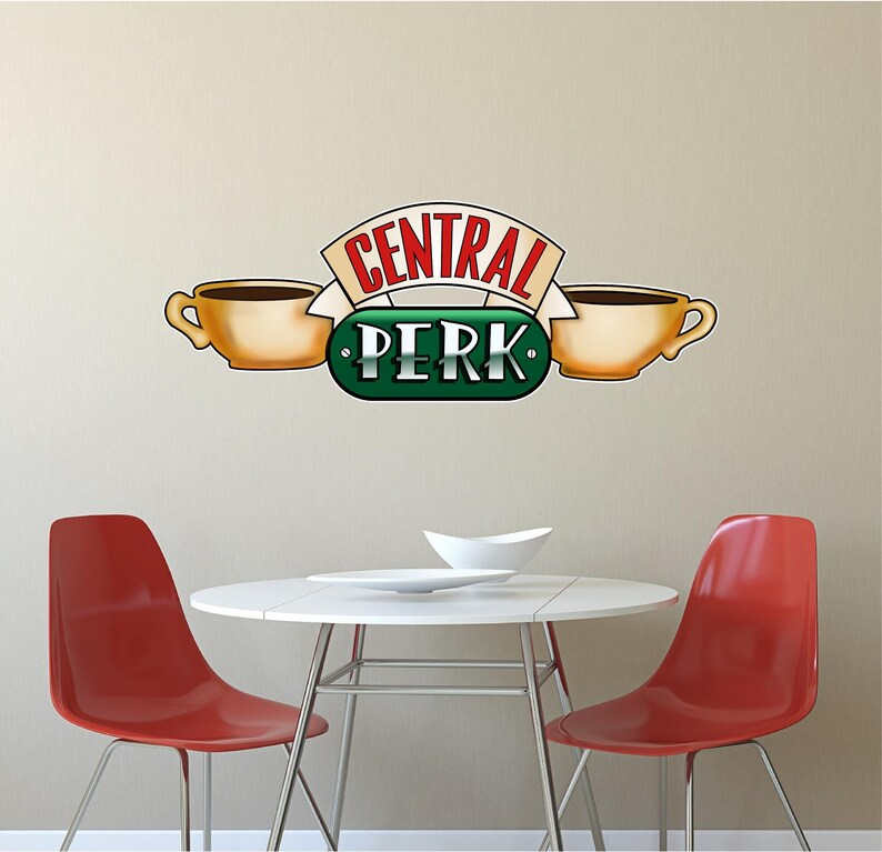 Central Perk 2 Wall Decal Friends TV Show Friends TV Show | Etsy