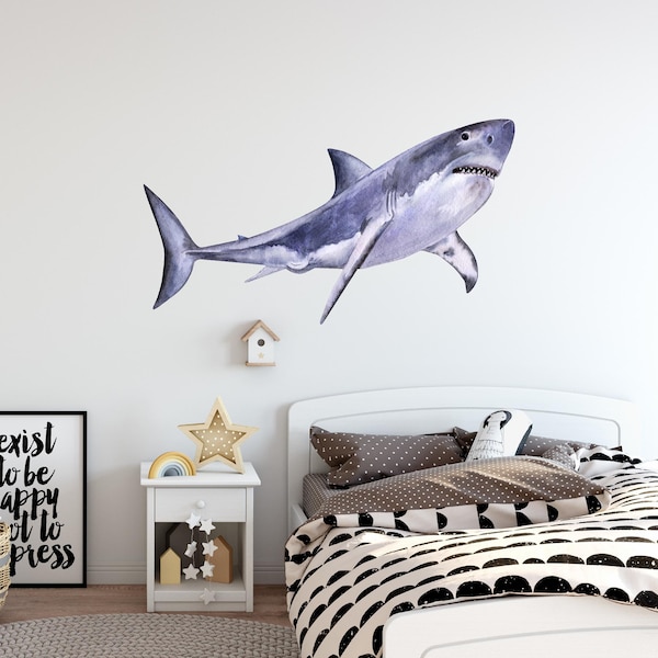 Shark Wall Decals Etsy
