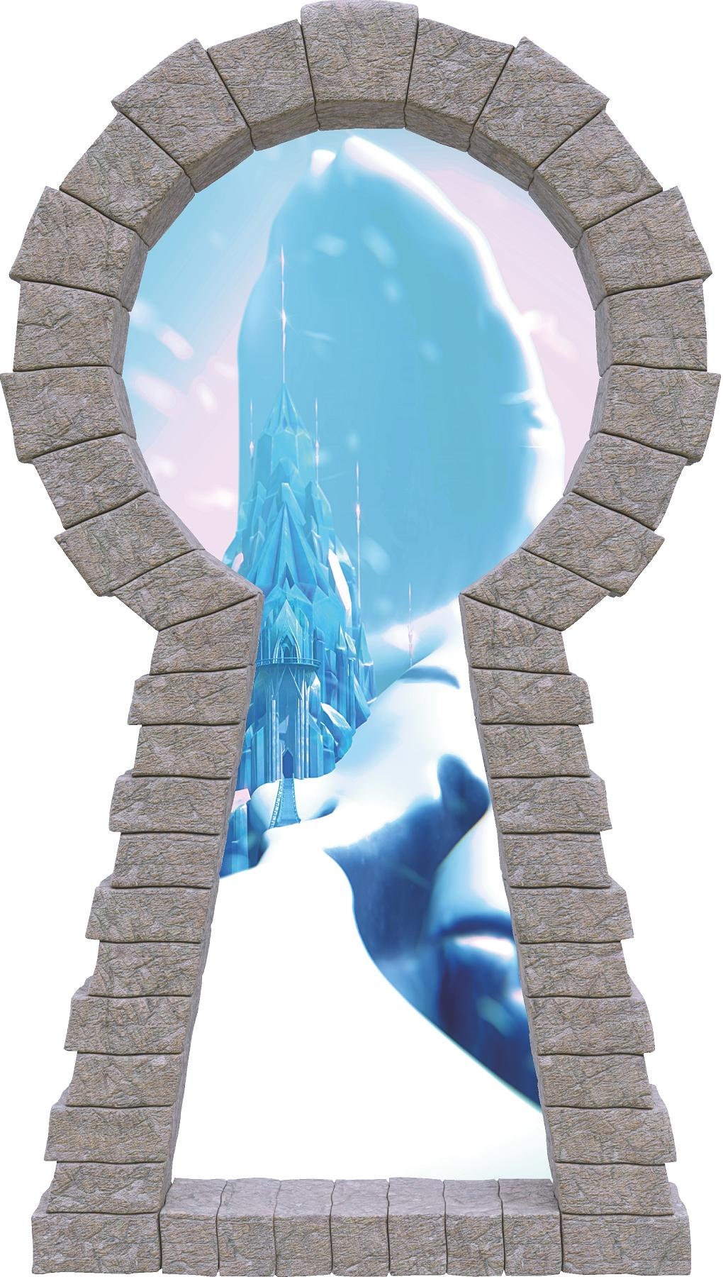 3D Stone Keyhole Wall Decal Elsa's Castle Frozen Fabric Etsy