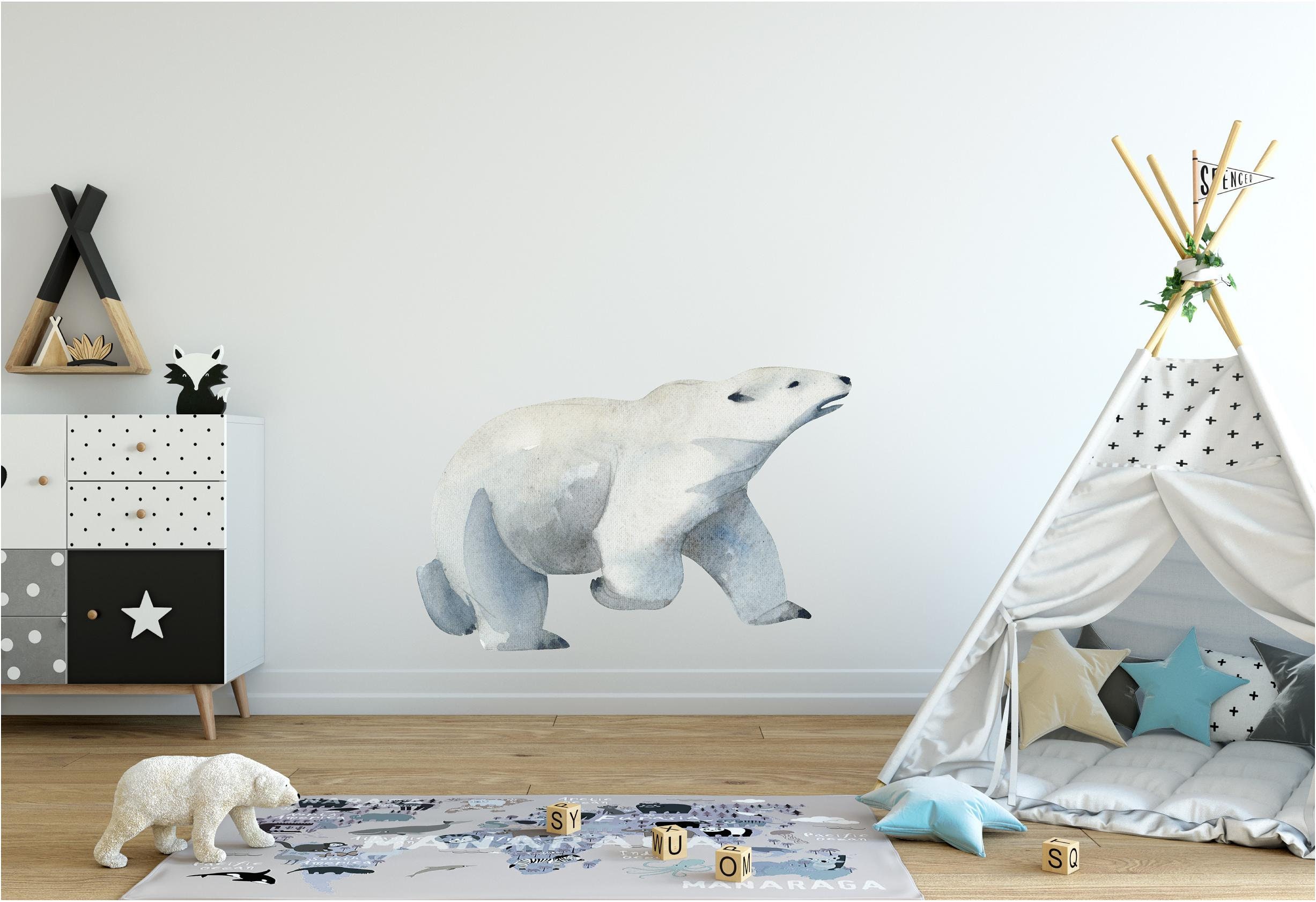 Arctic Animals Wall Stickers Kids Room Decals Puffin Decal Polar Bear