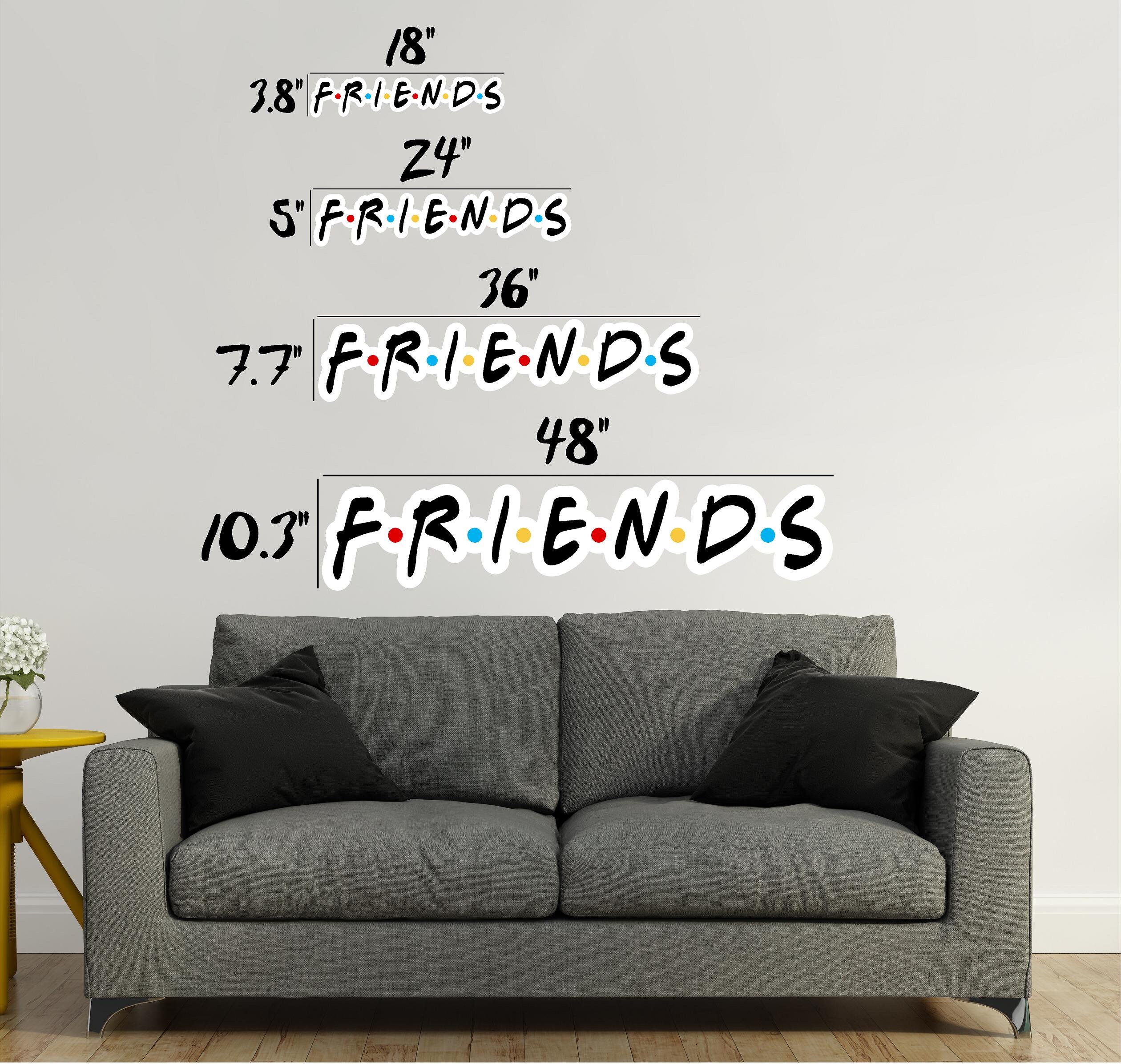 Friends Font 1 Wall Decal Wall Sticker Logo Fabric Vinyl Etsy