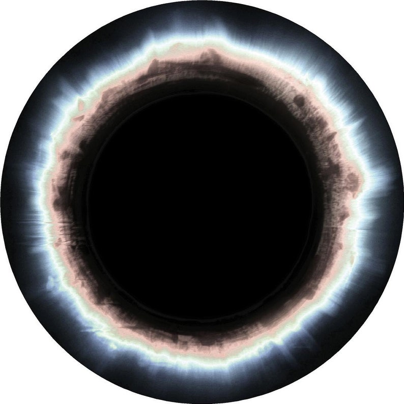Black Hole Circle Wall Decal Wall Dot Circle Print Worm Hole | Etsy