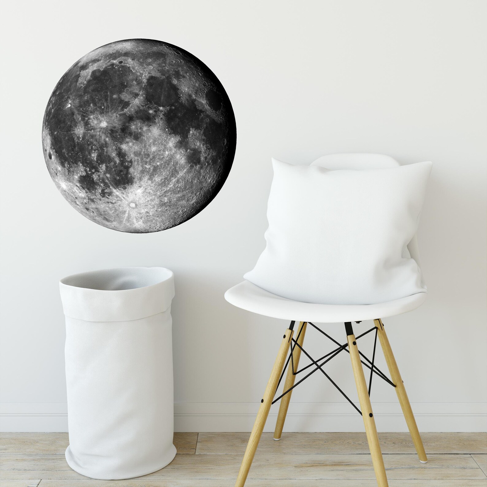 Moon Wall Decal Space Wall Decal Moon Wall Art Sticker Etsy